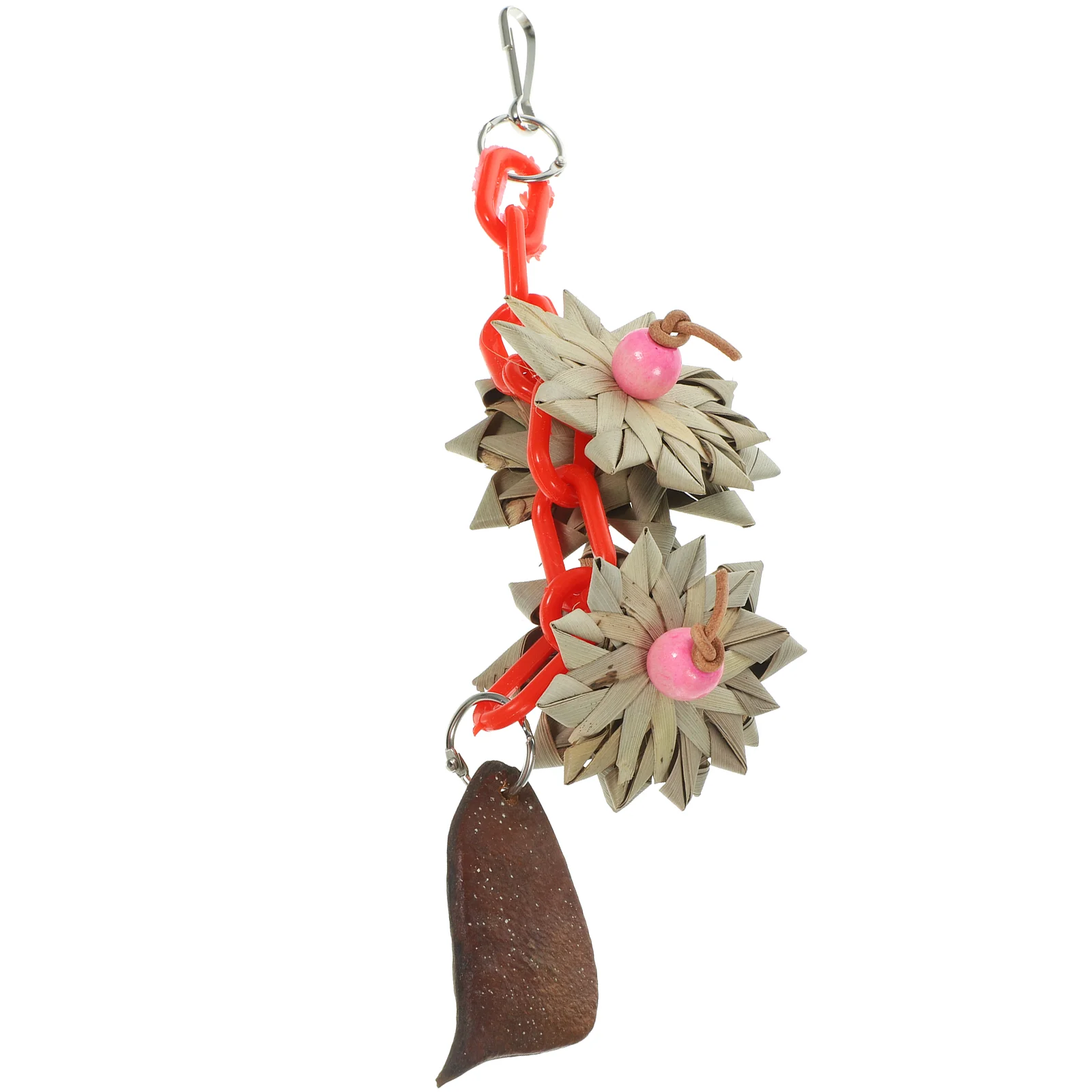 

Parrot Toys Chew Parakeet Cage Accessories Chewing Pet 8x31cm Suspending Delicate Bird Supplies Wooden Birdcage Hanging