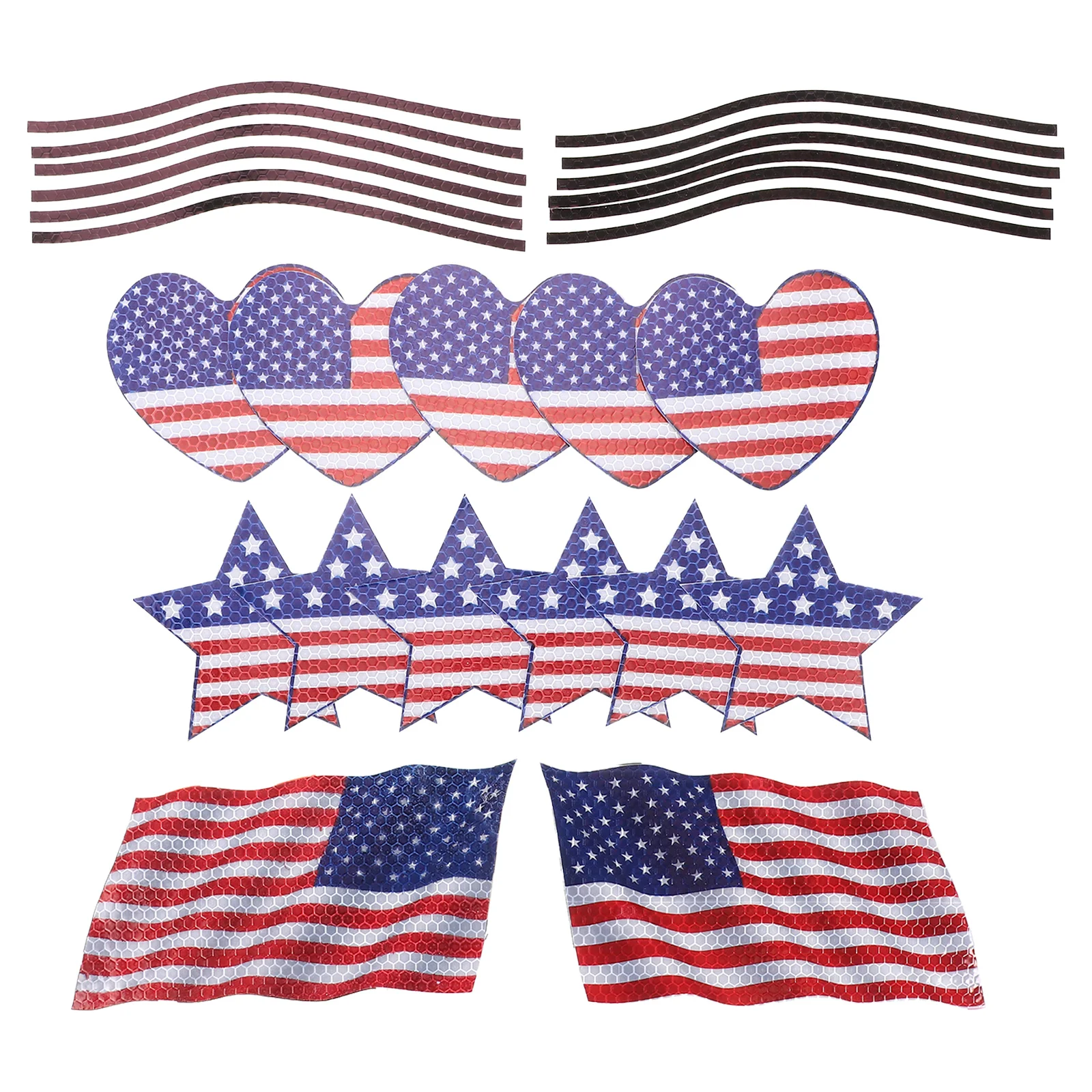 

1 Set Independence Day Fridge Magnet Stickers Fashionable Fun Car Stickers