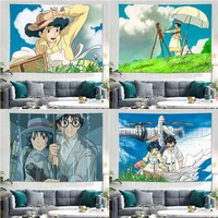 anime wind up background hanging cloth student dormitory room bedroom wallpaper girl tapestry hanging home decoration wall