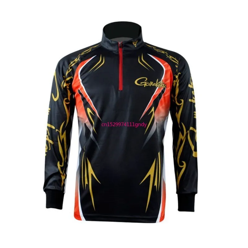 

2023 Summer Fishing Clothing Long Sleeve Breathable Stand Collar Shirt Sunscreen Outdoor Sports Hiking Riding Clothes