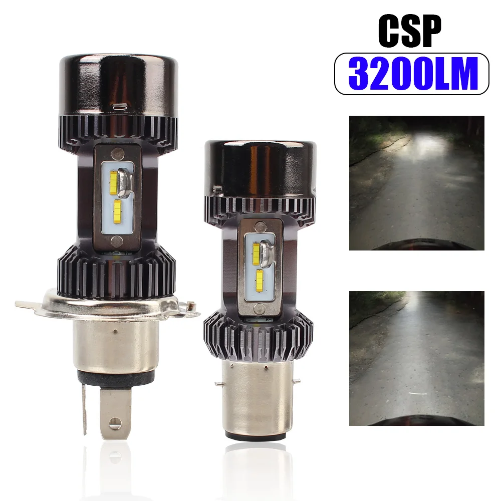 

CSP, светодиодная лампа для мотоцикла, 1 шт., 30 Вт H4 BA20D