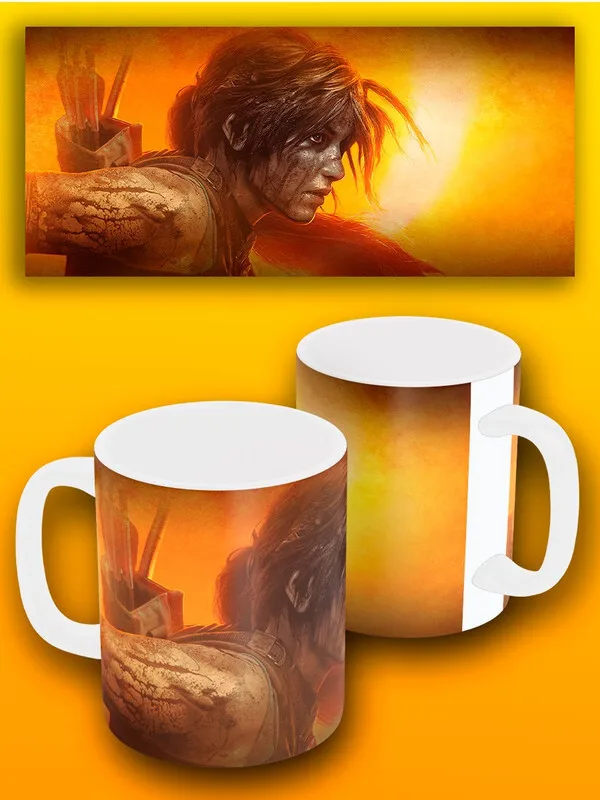 Кружка белая игры Shadow of the Tomb Raider (томб райдер Тень Расхитительницы гробниц PS Xbox PC