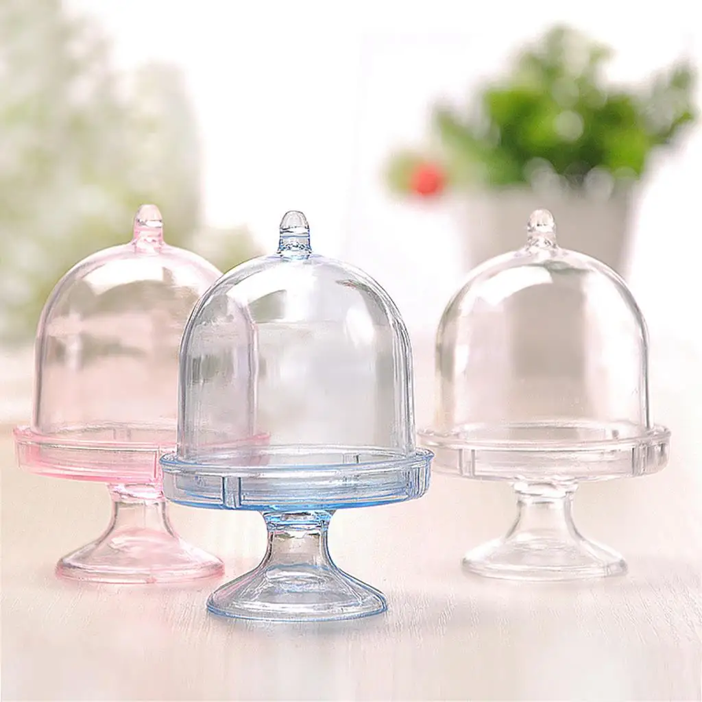

12pcs Mini Cupcake & Muffin Cupcake Boxes Plastic Dome Shaped Candy Modeling
