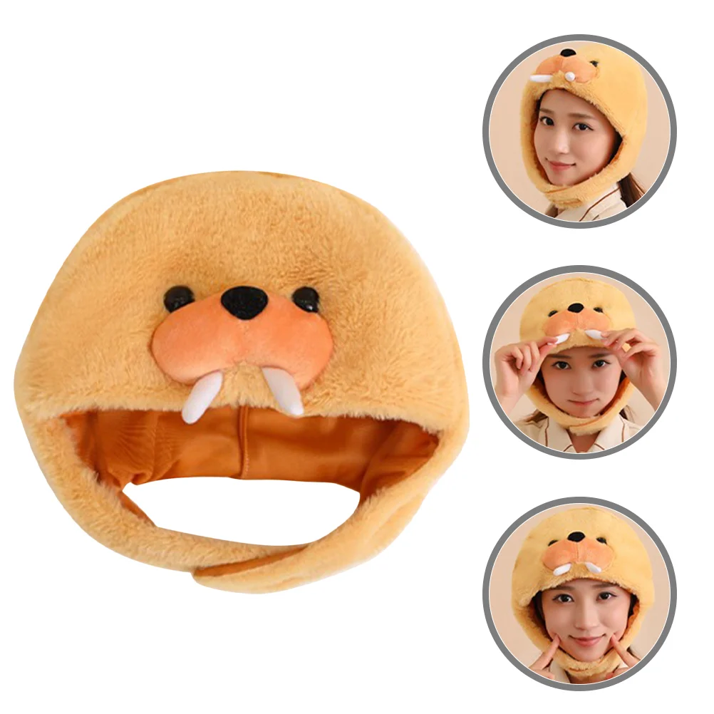

Plush Cosplay Hat Party Headgear Hats Animal Cartoon Animals Caps Headwear Costume