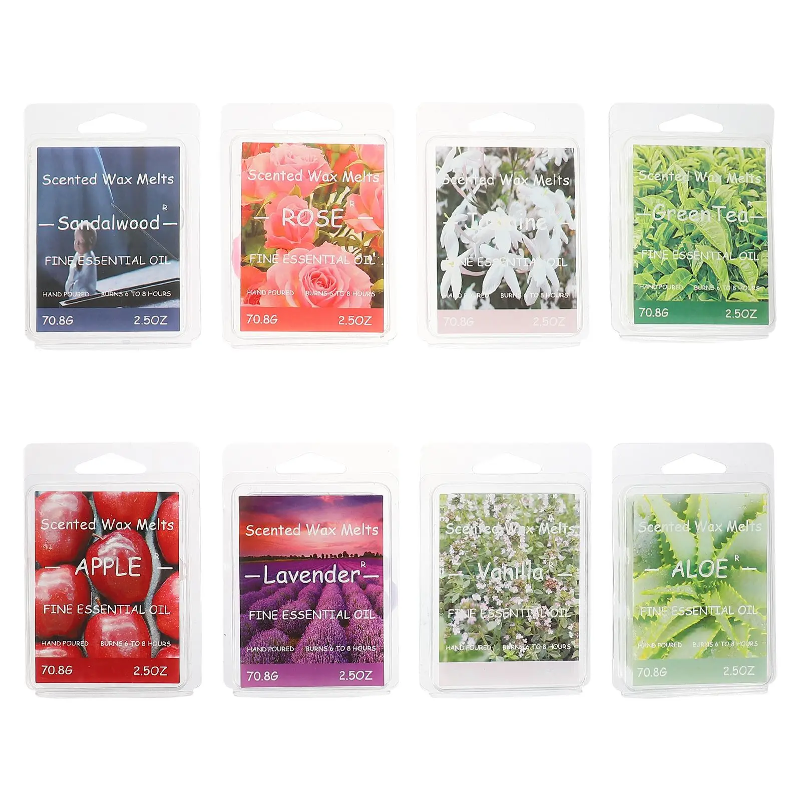 

8pcs Essential Oil Candle Dye Cube Scented Candle Blocks Scented Wax Melts Scented candle incense burner candle block