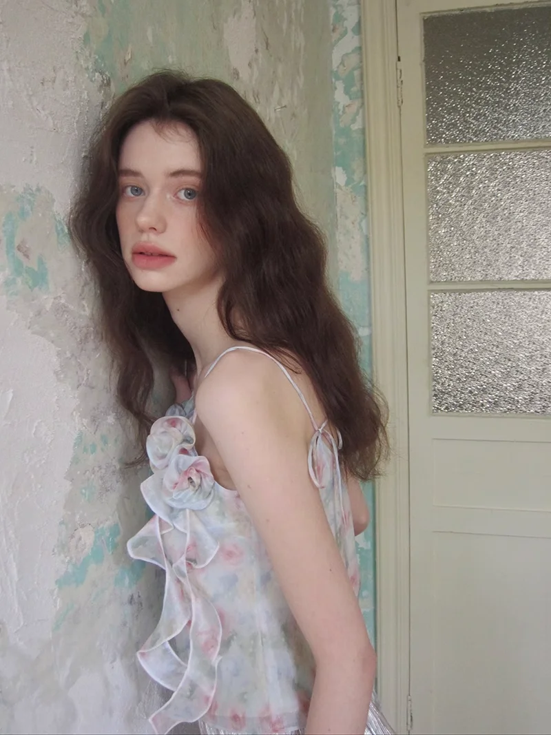 Cariedo Barcelona Morning Mist Series Прохладный дышащий курортный стиль Французская пряжа Бриз с