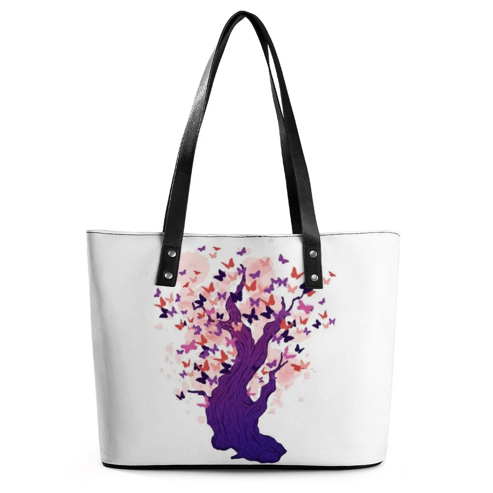 

Красивая бабочка дерево сумки насекомое любовник ручка сумка-тоут Ретро сумка через плечо из искусственной кожи леди бизнес дизайнер сумки