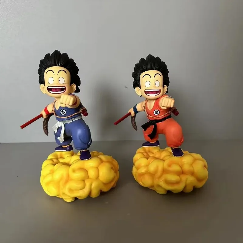

20cm Dragon Ball Anime Figures Q version Son Goku somersault cloud Periphery Collection Ornament Kid PVC Model Doll Gift Toys