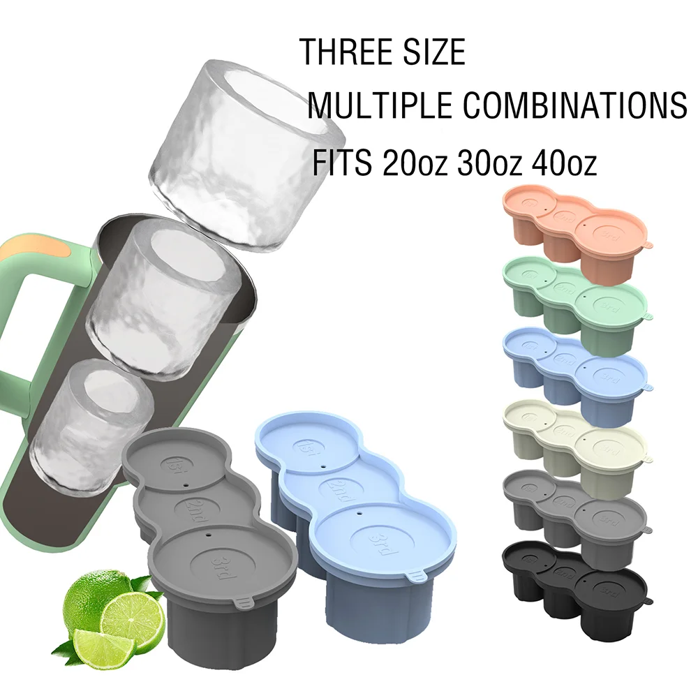 Поднос для кубика льда Stanley силиконовый цилиндр форма с крышкой многоразовые