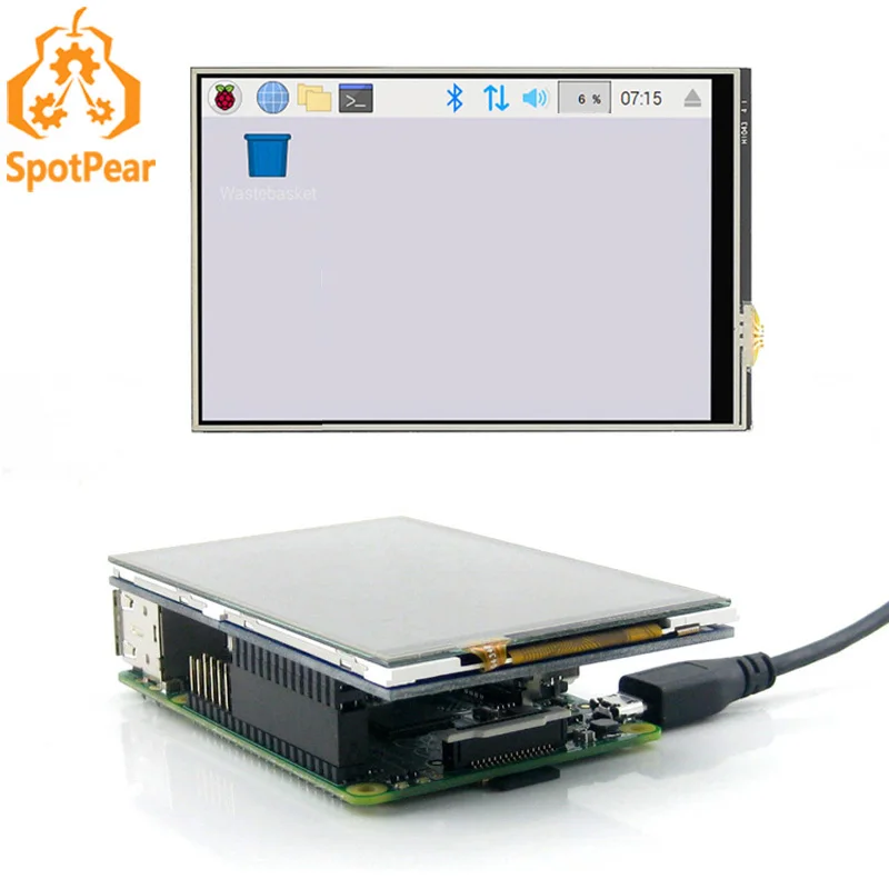 Raspberry pi Polegada Tft Lcd Polegada Tela de Toque Resistive 480×320