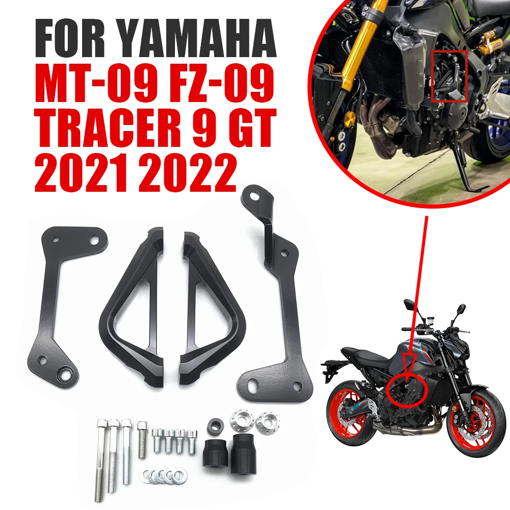 For Yamaha MT-09 MT09 FZ-09 FZ09 TRACER 9 GT 9GT 2021 2022 Motorcycle Accessories Engine Guard Cover Crash Bar Frame Fall Bumper