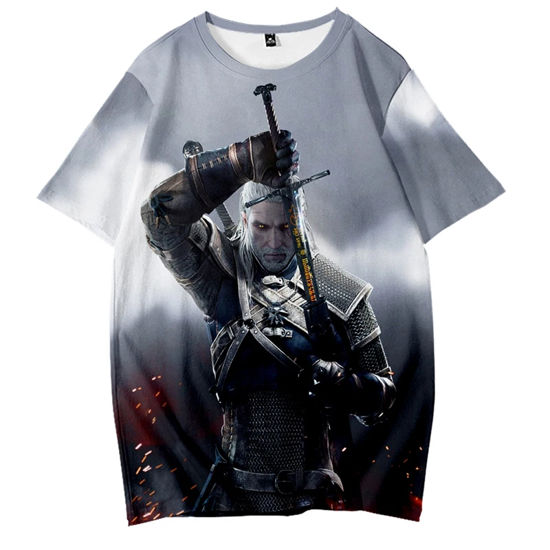 Футболка с коротким рукавом из аниме ведьер