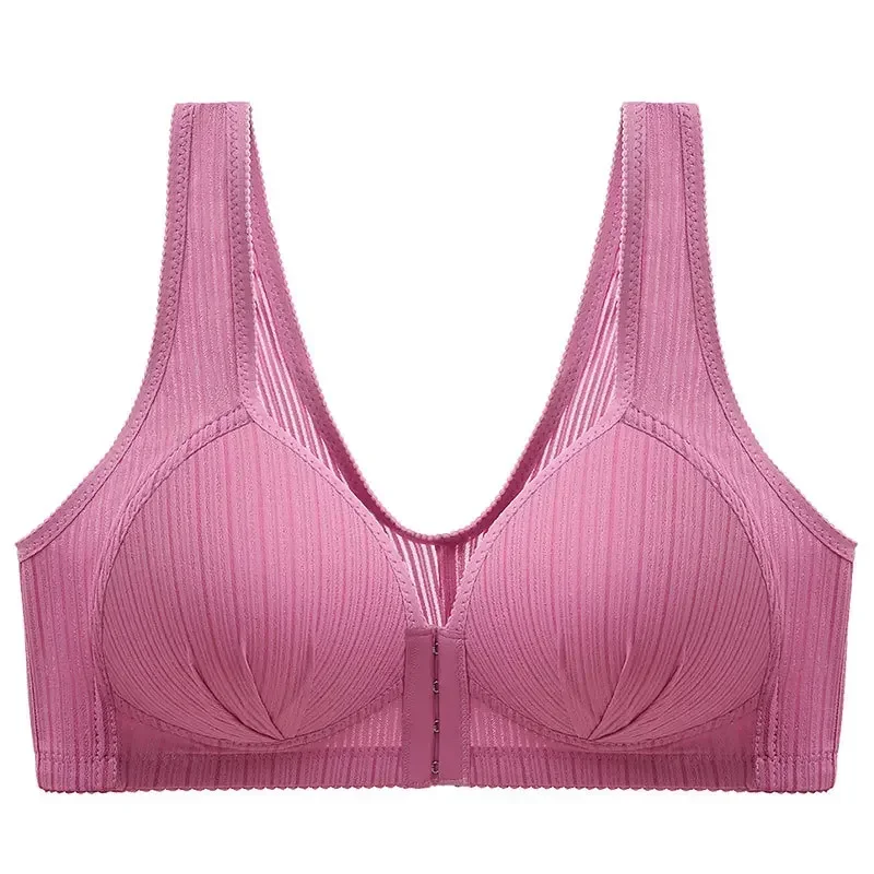 Нижнее белье с передней пряжкой для женщин бюстгальтер большого размера без