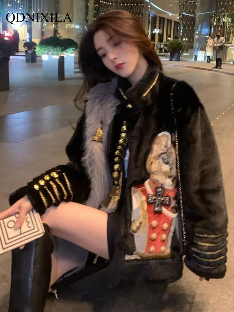 Coat Women Winter 2022 New Female Autumn and Winter Explosions Young Mink Coat Fur One Luxury Woman Fur Women's Jackets