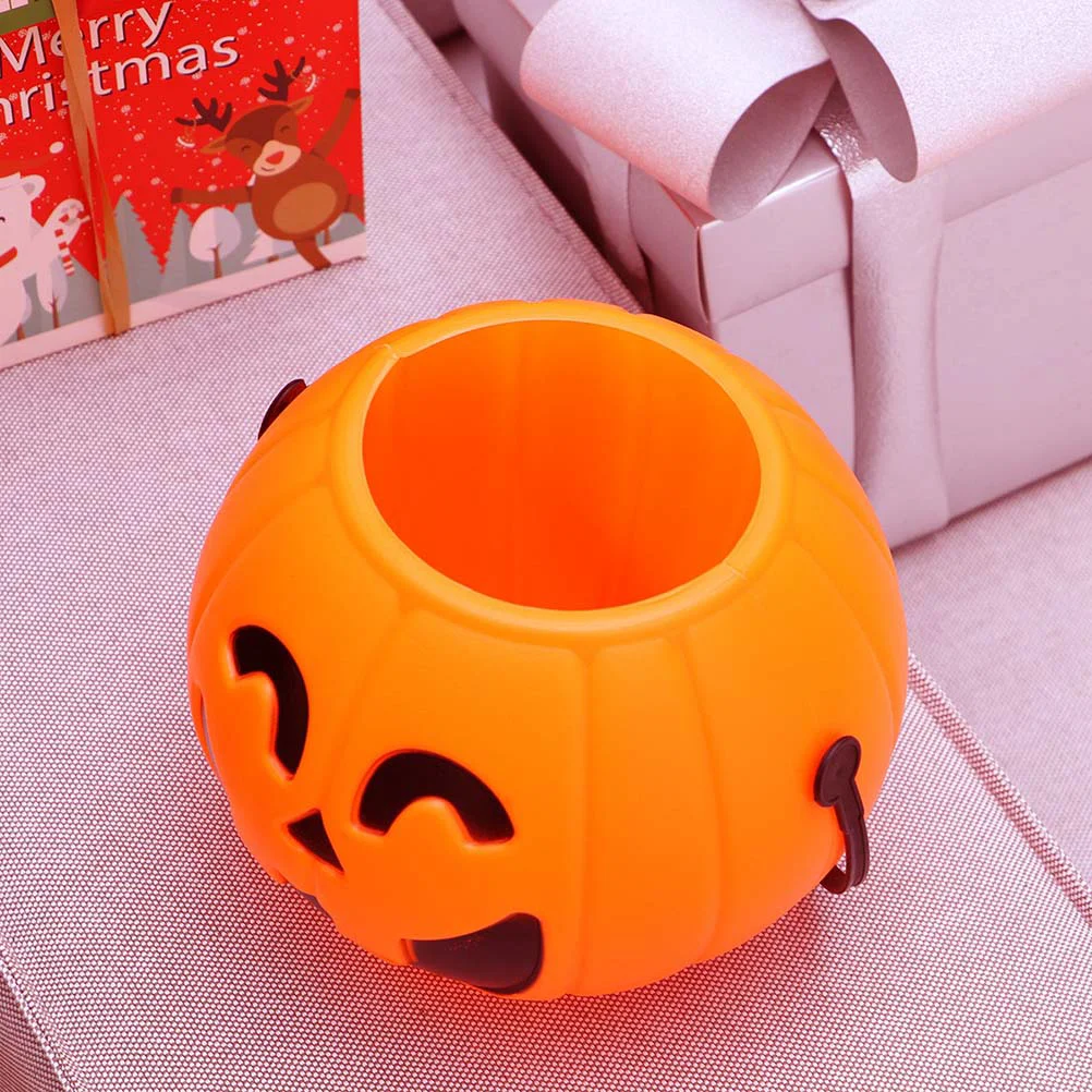 

Pumpkin Bucketcandy Treat Trick Or Bucketsholder Pailmini Basket Lantern Kidsbulk Portable Bowlbags Girls Party Handles Pumpkins