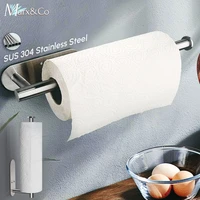 toilet paper holder towel tissue stand adhesive wall kitchen roll mounted bathroom shelf accessories metal organizer
