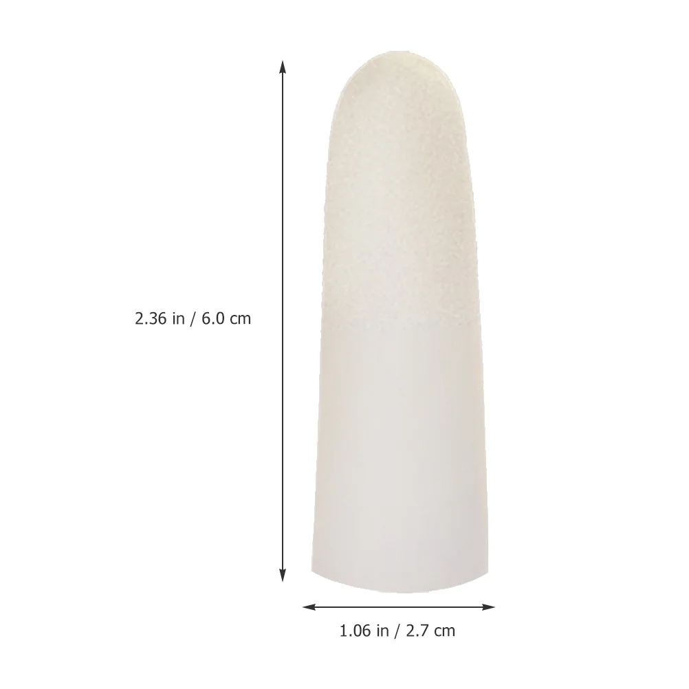 

100 Pcs Anti-slip Finger Covers Fingertips Non-slip Protectors Anti-static Cots White Emulsion Latex