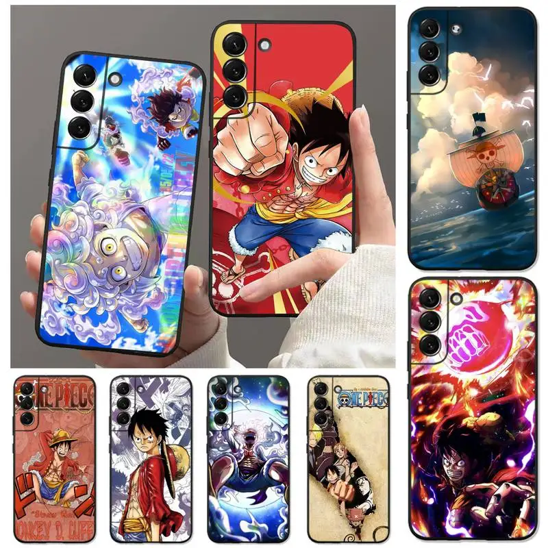 Купи One Piece Luffy Toys Phone Case for Samsung Galaxy S22 S21 Ultra S20 FE S10 S9 Plus 5G lite 2020 Soft Funda Cover за 117 рублей в магазине AliExpress