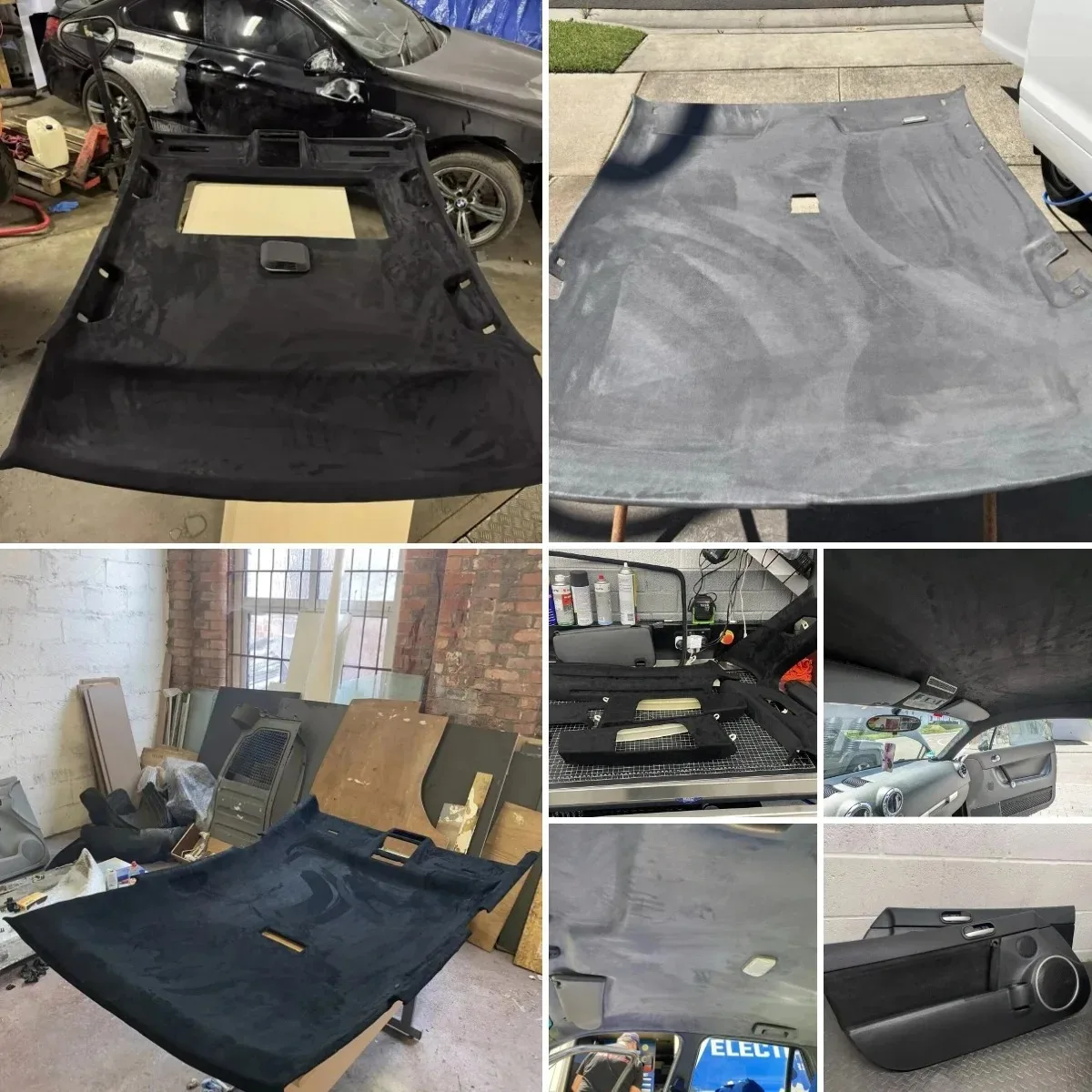 Фото Ткань для обшивки потолка автомобиля из искусственной замши класса люкс для фургонов и минивэнов, на поролоновой основе, для ремонта и обивки салона, ткань для потолочной обшивки. №2