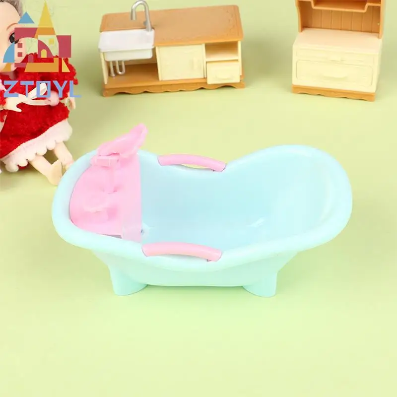

1 шт., кукольный дом, домашняя мебель, кукольная ванна, играющая с водой, домашние аксессуары