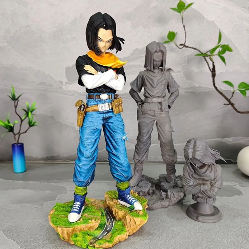 Фигурка Dragon Ball Z Android 17 сменная фигурка половины тела черный жемчуг модель декор