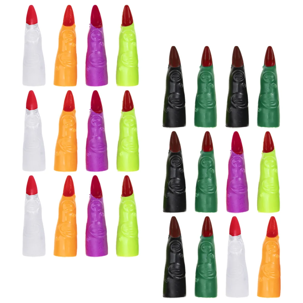 

Clothing Items Witch Cosplay Fake Fingers Supplies Nails Halloween Props Costume DIY Costumes