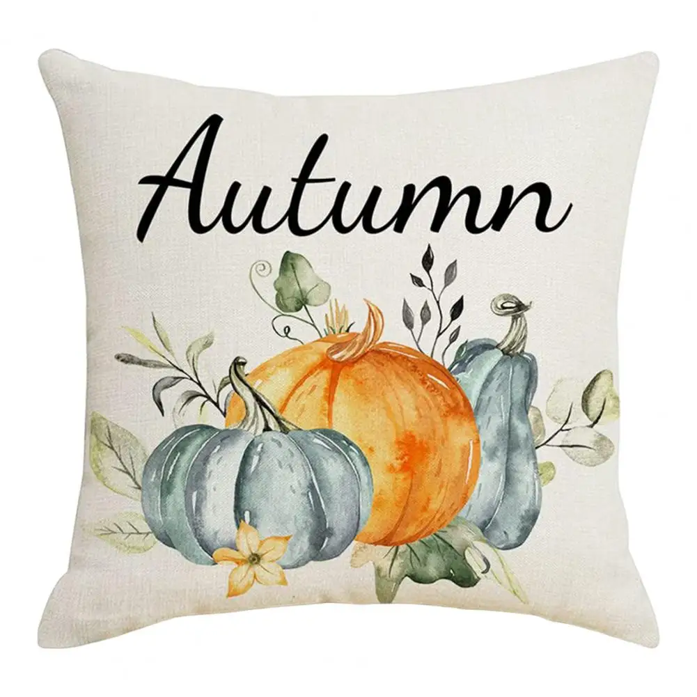 

Great Reusable Breathable Farmhouse Thanksgiving Home Cushion Case for Living Room Pillow Slipcover Cushion Cover