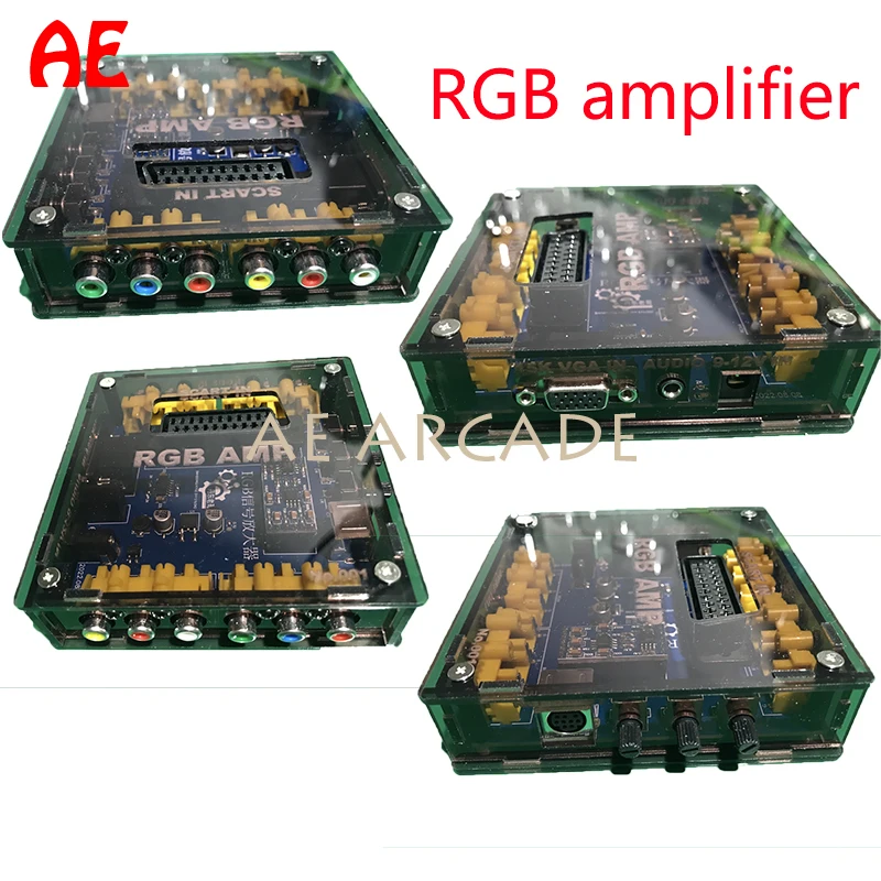 RGB Amplifier Supports RCA/SCART/1.5K VGA IN RGBHV To RGBS for RGB Monitor Home Video Game Console Arcade RGB AMP