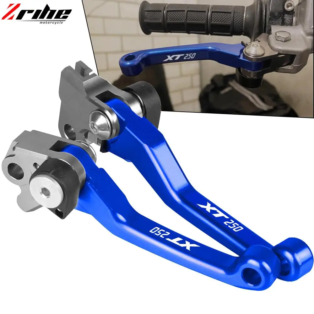 

For YAMAHA XT250 2005-2017 2016 2015 2014 2013 2012 Motorcoss Pit Dirt Bike Pivot Foldable Brake Clutch Levers With LOGO XT250