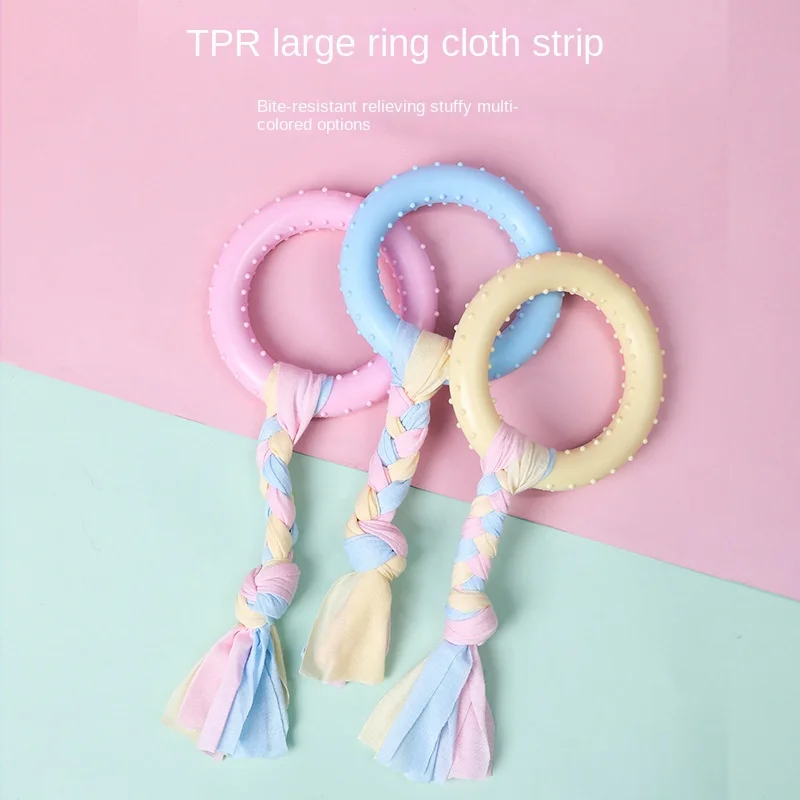 

Игрушки для домашних животных, оптовая продажа, игрушки для собак из материала ТПР, жевательные игрушки, большое круглое кольцо, ткань для ч...