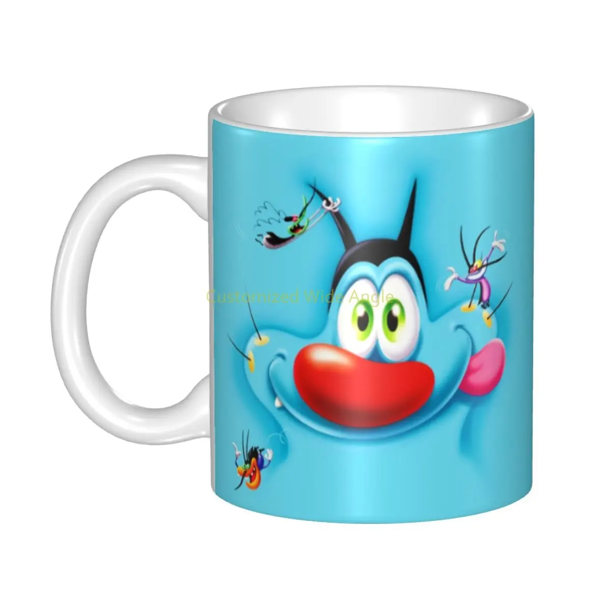 

Oggy And The Cockroaches Coffee Mugs DIY Customized French Animated Characters Ceramic Milk Tea Mug Cup