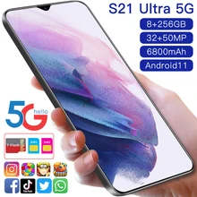 S21 + Ultra Smartphone Case 6.7 inches, Global Version, Mobile Phone Support Google Face Unlock 5G Phones celulares