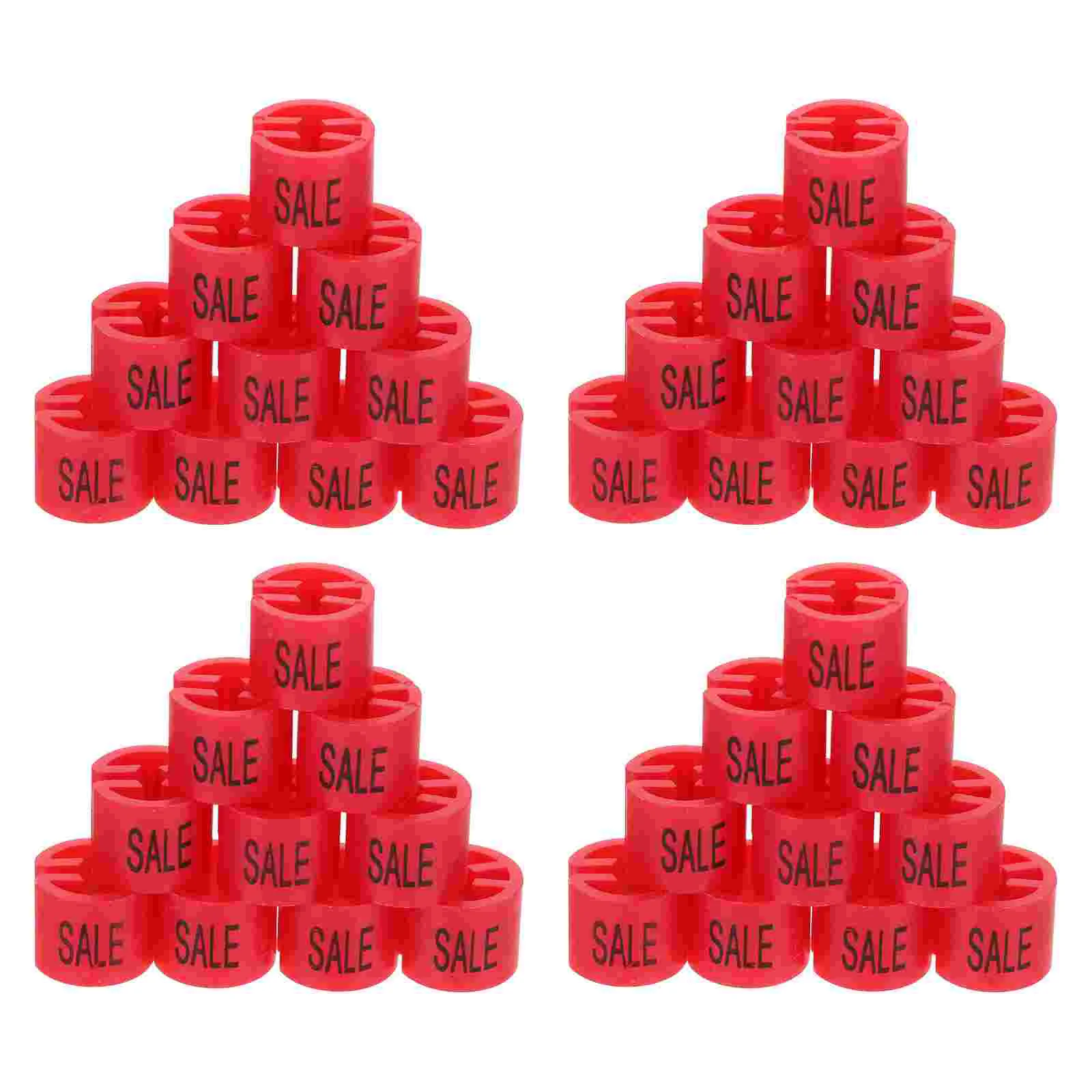 

100 Pcs Size Grain Sale Hanger Markers Clothes Plastic Hangers Tags Red Dividing Line Color-Coding Sizes