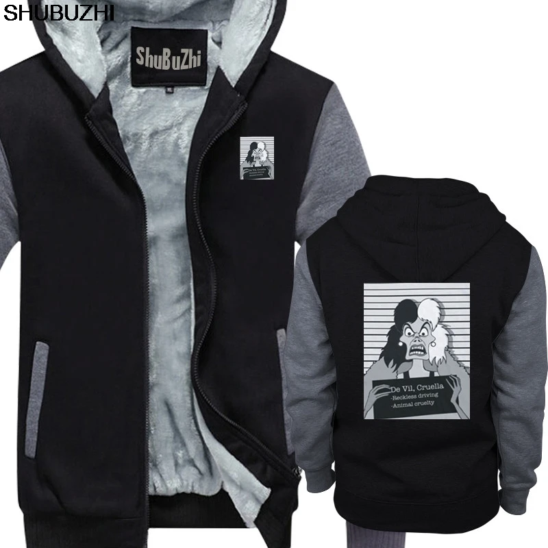 Толстовка Cruella Mugshot теплая куртка с изображением далматинской собаки хипстерская