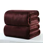 Простое Фланелевое Коралловое одеяло, маленькая флисовая простыня, супертеплый однотонный микро плюшевое Флисовое одеяло, плед, ковер, диван, принадлежности для постельного белья