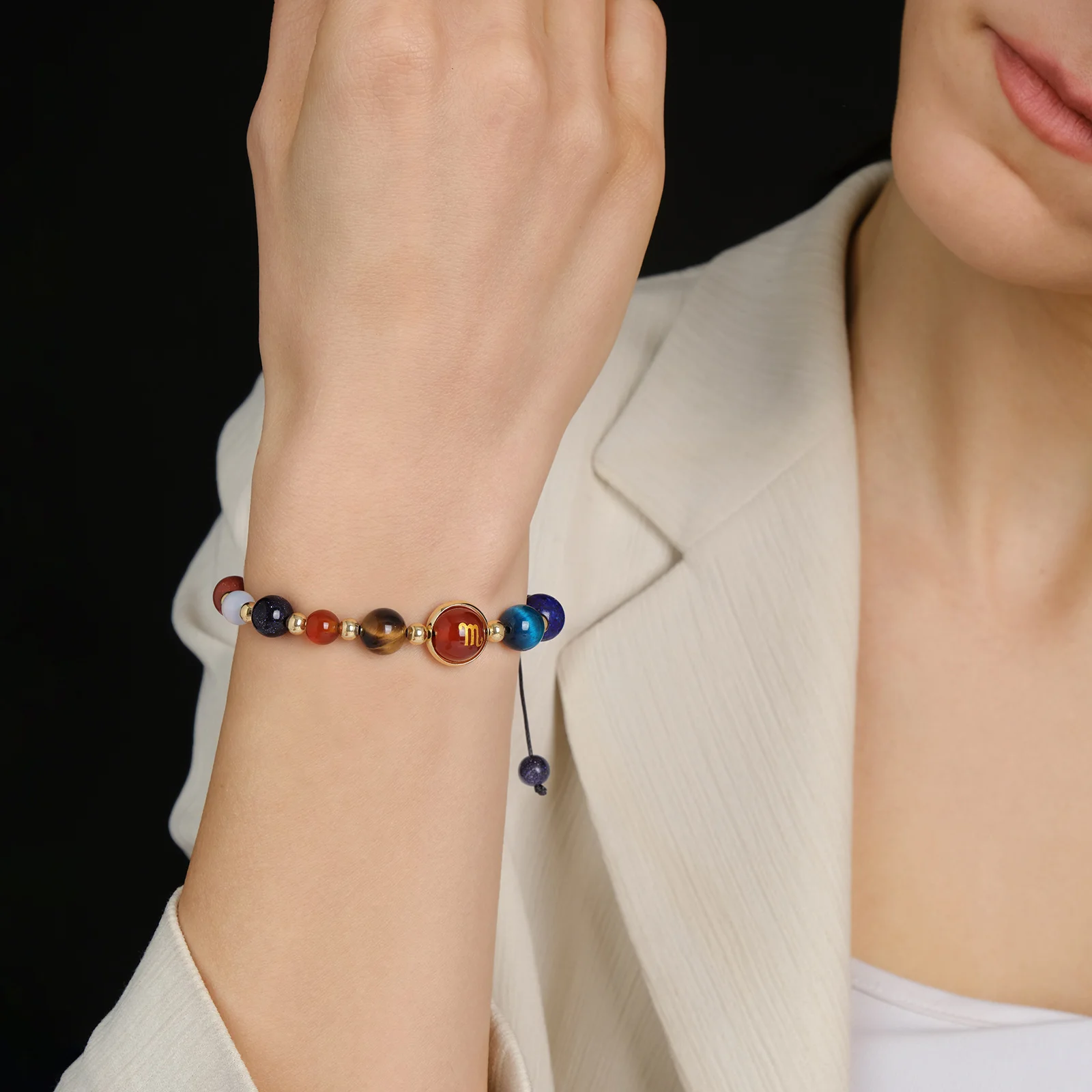 Браслеты с 12 созвездиями солнечной системы для женщин и мужчин ювелирные