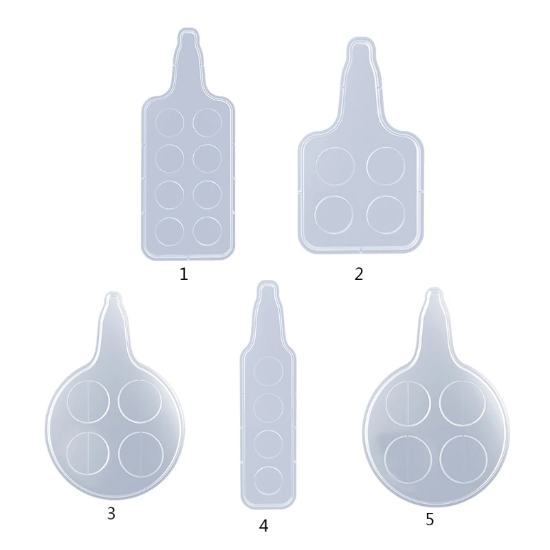 4/8 отверстия Стекло сервировочный поднос эпоксидная смола форма вина держатель