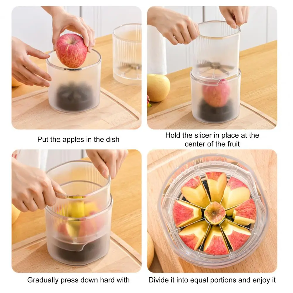 Фрукторезка 8 ломтиков очень большой резак из нержавеющей стали для яблок с