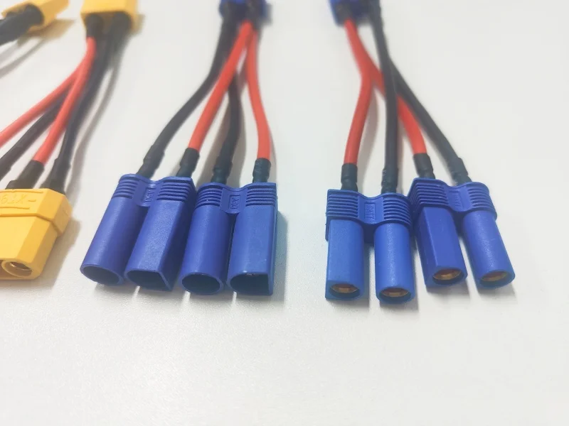 XT60/EC5 Параллельный разъем батареи Мужской/гнездовой кабель Двойной удлинитель