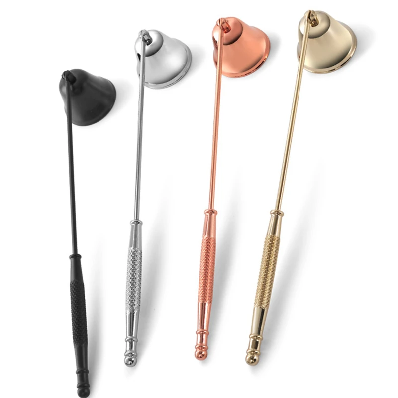 

Аксессуары для свечей уютеров, винтажное украшение, крышка для свечи, инструмент в форме колокольчика, длинная ручка, банкет, безопасно тушится, домашний декор