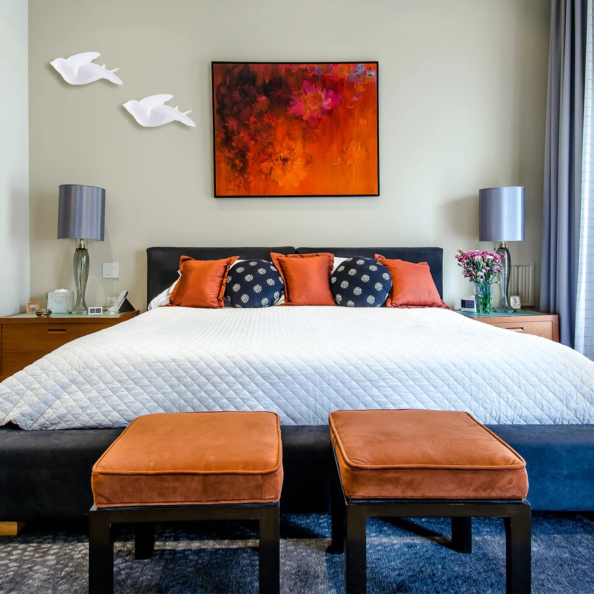 

Декоративные настенные 3d Подвески с птицами, 16,3x12 см