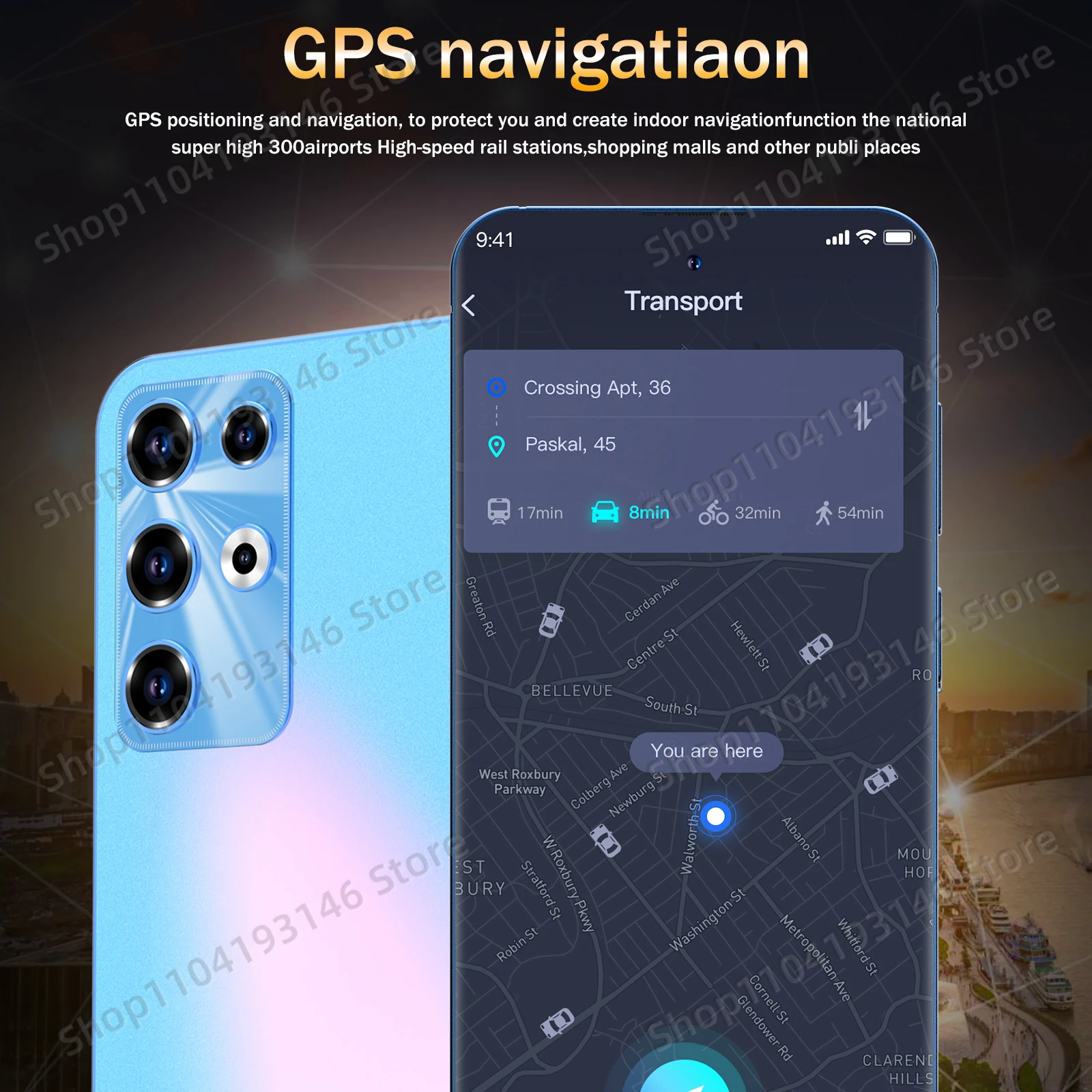 Оригинальный смартфон A75 Pro 5G 7 3 дюйма HD 22G + 2 ТБ сотовый телефон мобильные телефоны