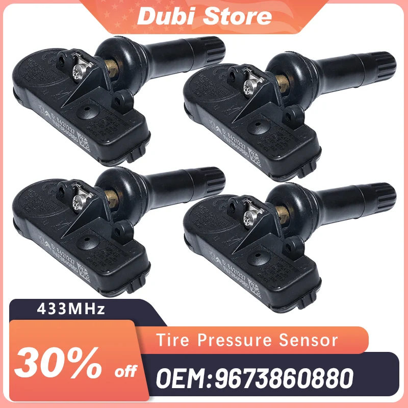 Купи 4pcs TPMS Tire Pressure Sensor For Citroen Berlingo 2 9673860880 433mhz C4 DS 4 DS 5 For Peugeot 308 3008 5008 RCZ 301 408 508 за 2,069 рублей в магазине AliExpress