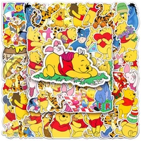 103050pcs disney cartoon pooh bear stickers aesthetic diy laptop scrapbooking phone luggage kids cute stickers kawaii decals