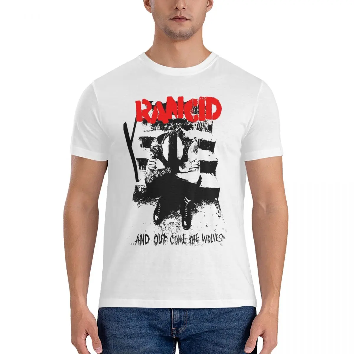 Футболка Rancid For Fans мужская футболка R-Rancid Rock Band крутая из 100% хлопка футболки с