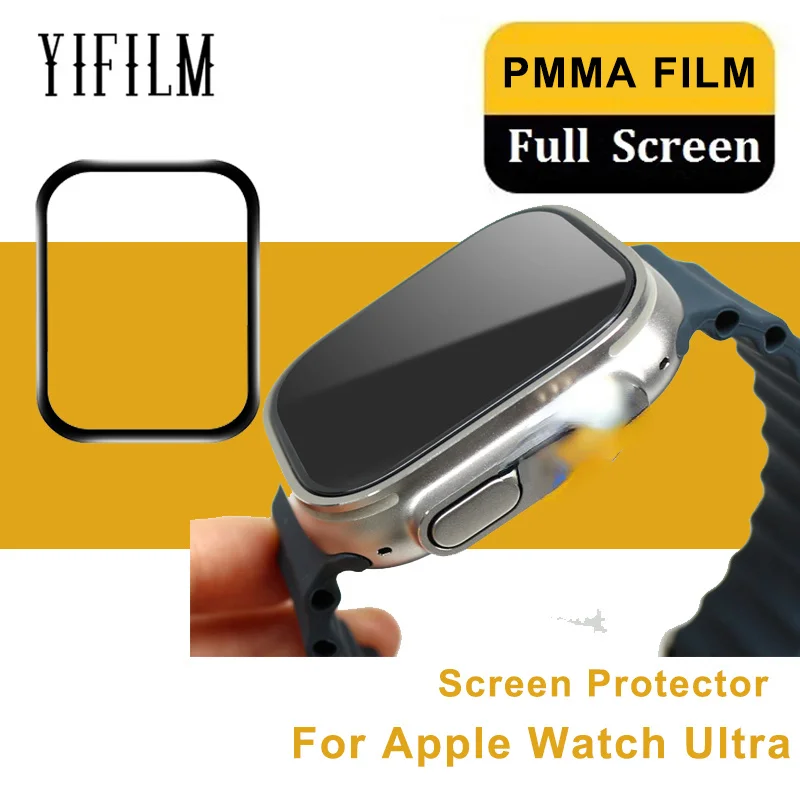 

Закаленное 3d-стекло из ПММА для Apple Watch Ultra, 2 шт., Защитная пленка для экрана из фильма для Iwatch, Защитное стекло для наручных часов 49 мм