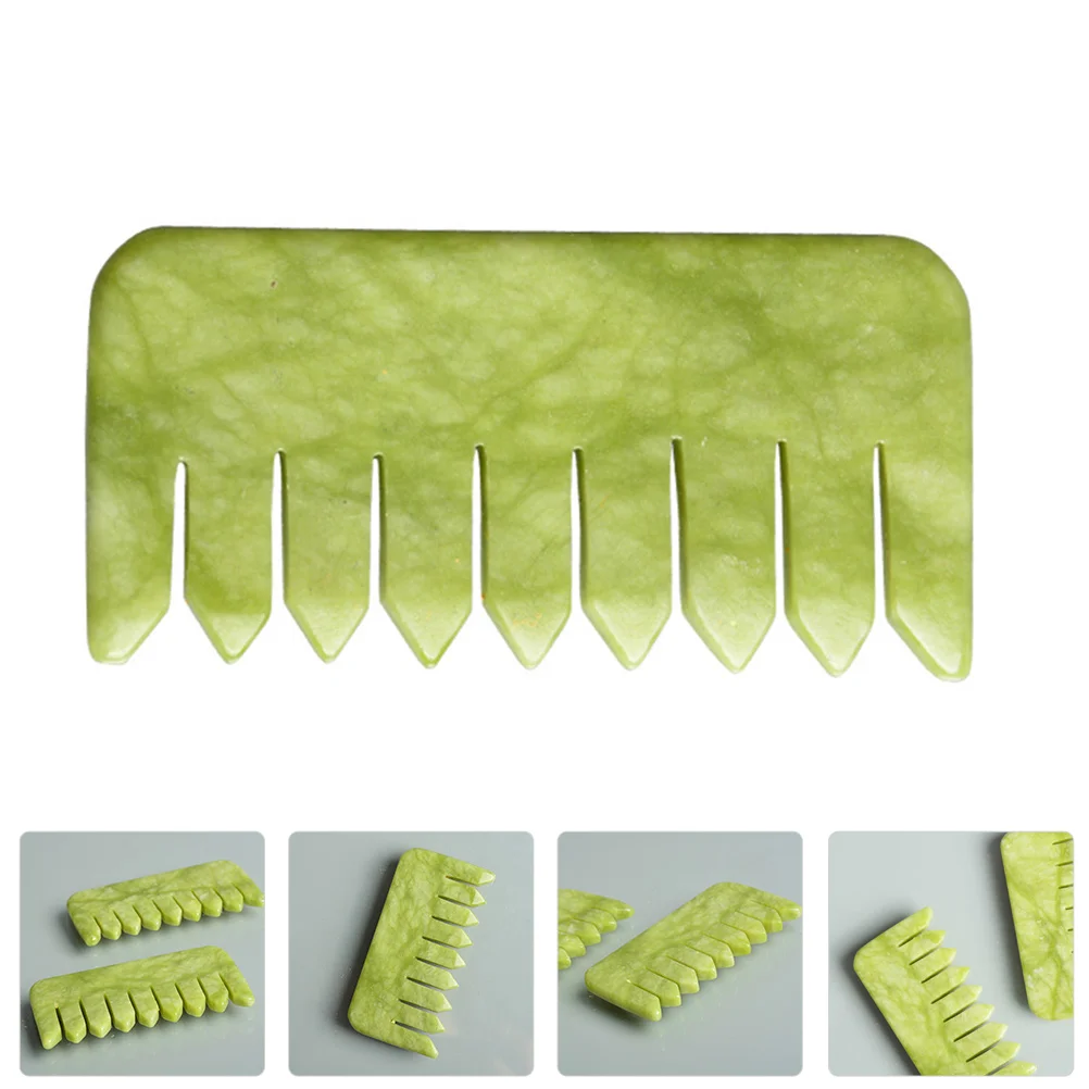 

Comb Hair Scraping Jade Scalp Horn Plate Head Guasha Fine Practical Women Tool Wide Shape Stick Facial Nature Chinese Board