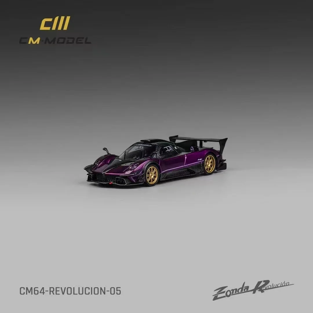 CM 1:64 Zonda R Evolucion трековая версия карбоновые фиолетовые сменные колеса литая под