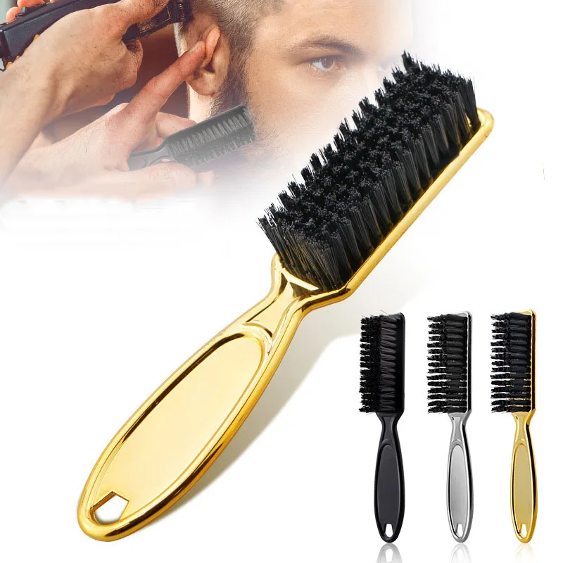 

3 Colors Beard Styling Brush Hairdressing Soft Hair Cleaning Brush Barber Neck Duster Broken Hair Remove Comb Hair Styling Tools