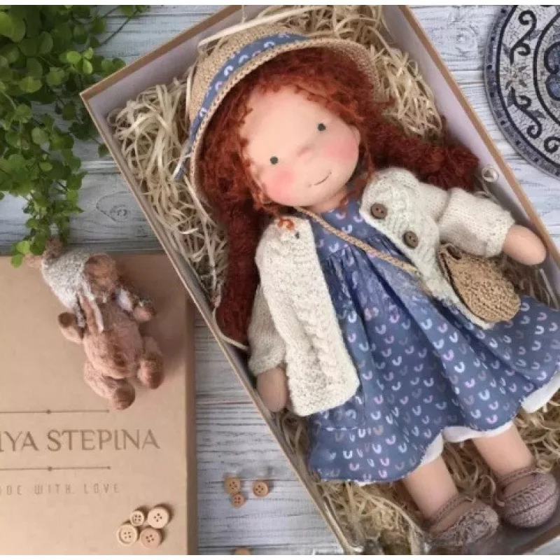 

Кукла Вальдорф, оригинальная хлопковая кукла, подарок кавайный художник ручной работы, Детский Рождественский подарок, бесплатная доставка, игрушки для девочек, игры